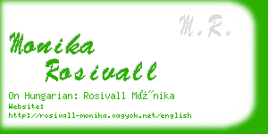 monika rosivall business card